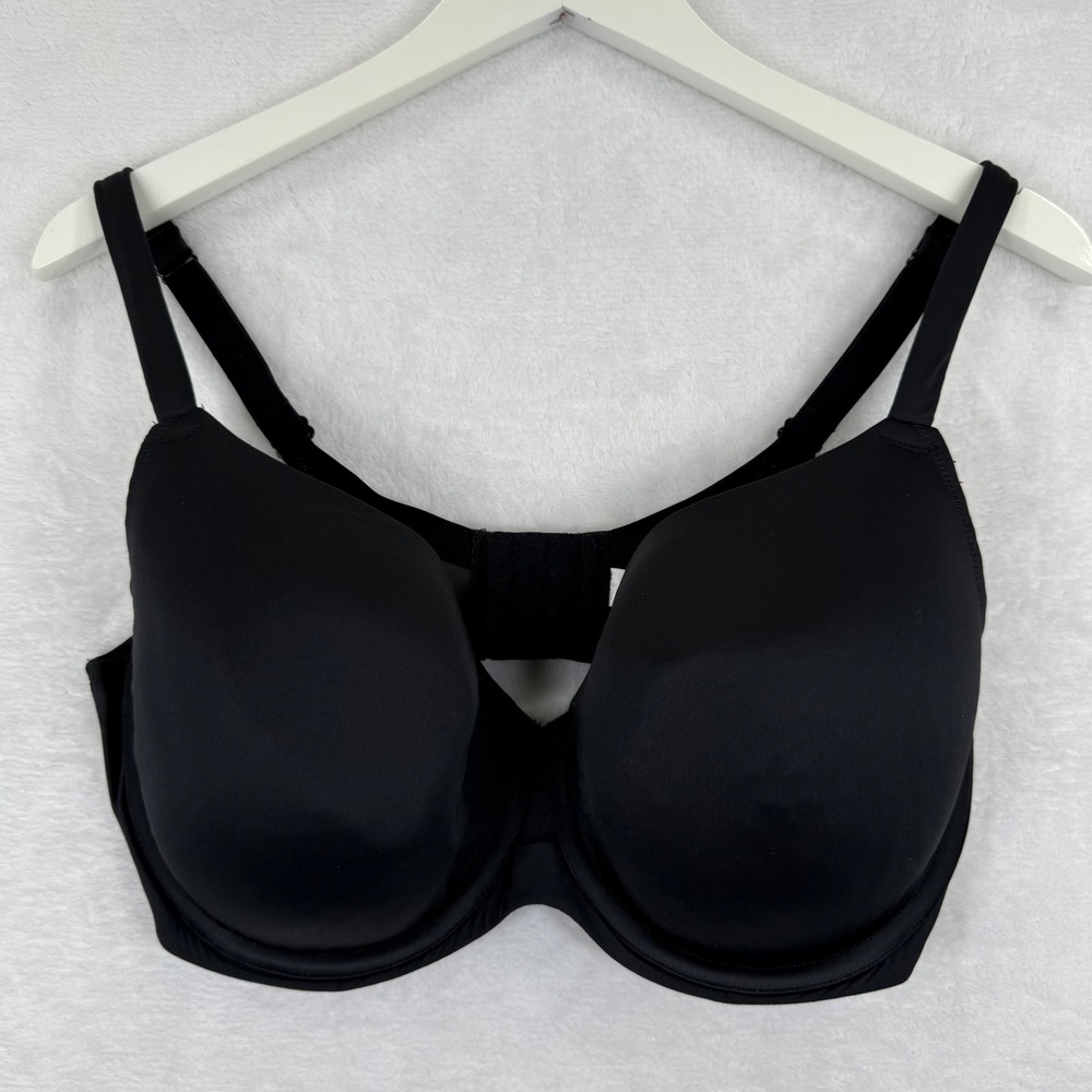 Cacique Black Cooling French Full Coverage Underwire Bra 38DDD 11070135